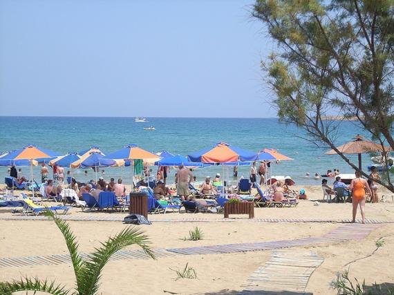 'beach at chania' - Chania